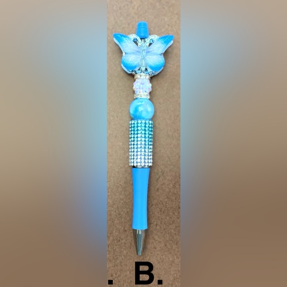 Butterfly Pens - Black, Blue, Pink - Picture 3 of 4